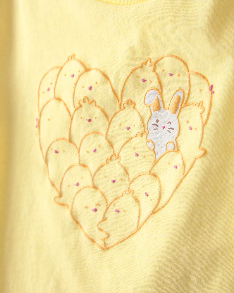 Toddler Girl Easter Chick Graphic Tee - Yellow