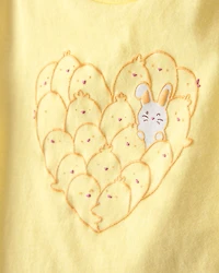 Toddler Girl Easter Chick Graphic Tee - Yellow