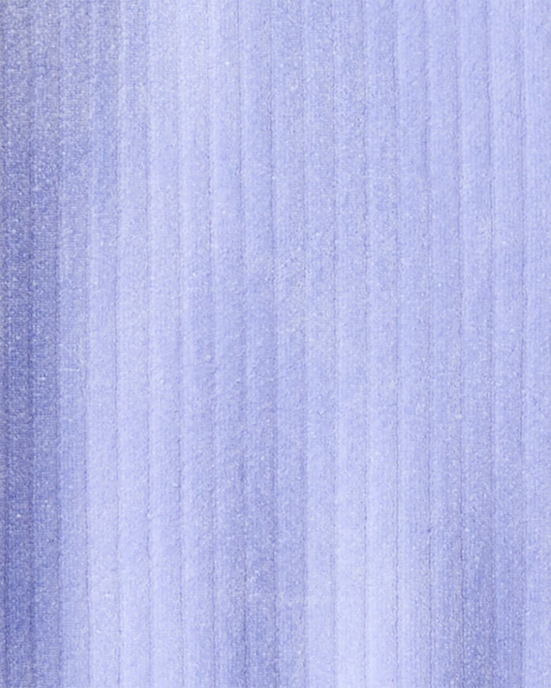 Girls Cozy Rib Dress - Blue