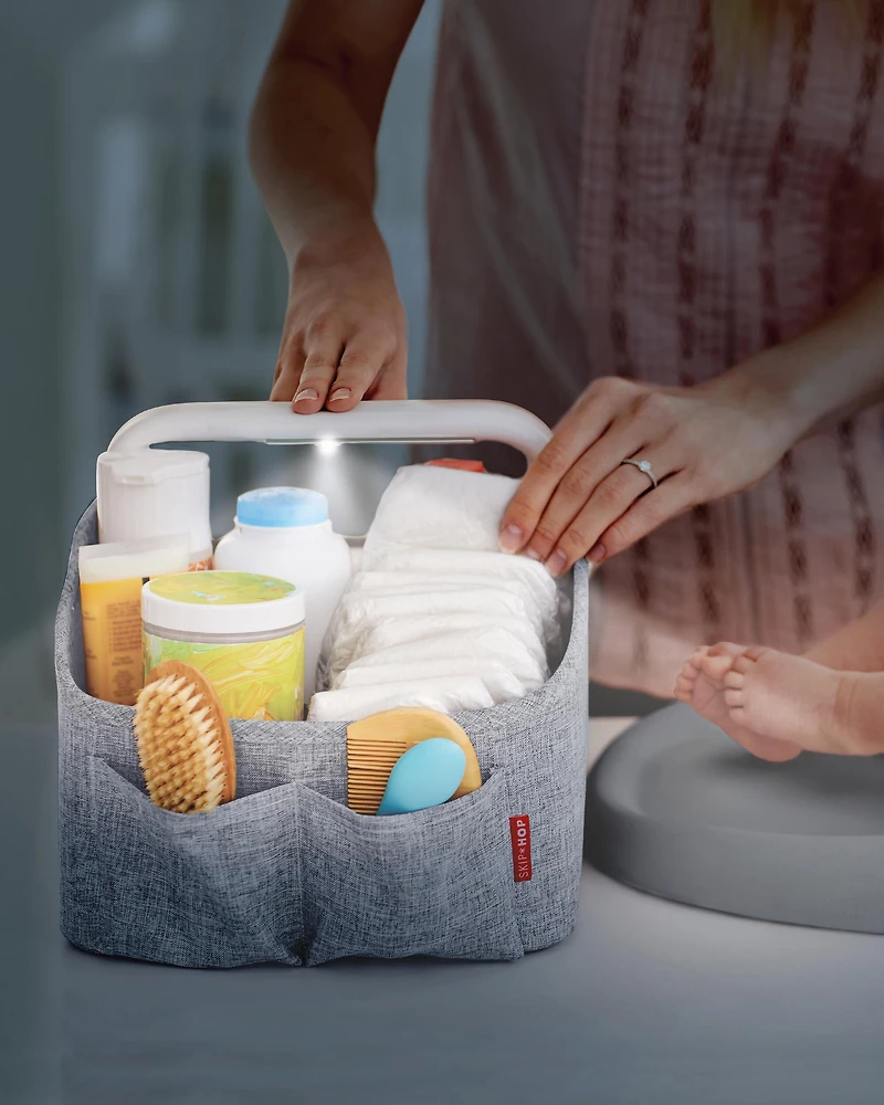 Nursery Style Light-Up Diaper Caddy