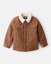 Toddler Boy Corduroy Long-Sleeve Fashion Jacket - Brown