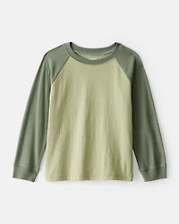 Toddler Boy Long-Sleeve Raglan Tee - Green