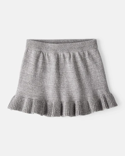 Baby Girl 100% Cotton Skirt - Grey