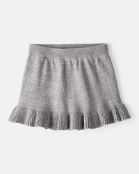 Baby Girl 100% Cotton Skirt - Grey
