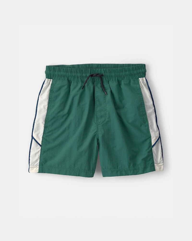 Boys 2-Piece Colorblock Active Windbreaker & Shorts Set
