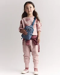 Toddler Girl Squish Long-Sleeve Pullover - Light Pink