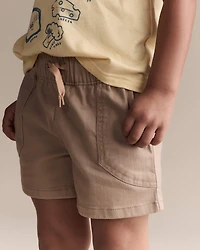 Toddler Boy Standard Shorts with Pockets - Khaki