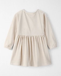Toddler Girl Recycled Ribbed Velour Dress