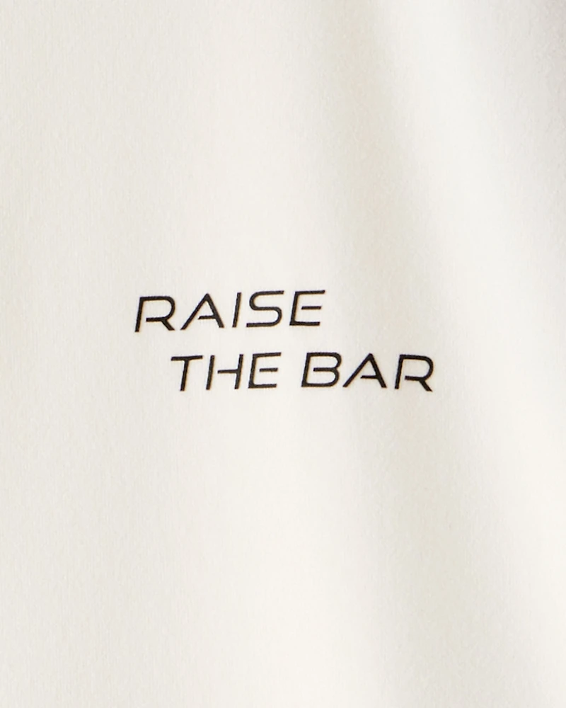 Boys Active Short-Sleeve Graphic Tee - Ivory/Tan