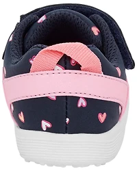 Every Step® First Walker Heart Athletic Sneakers - Navy