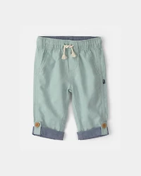 Baby Boy Linen Pants - Green