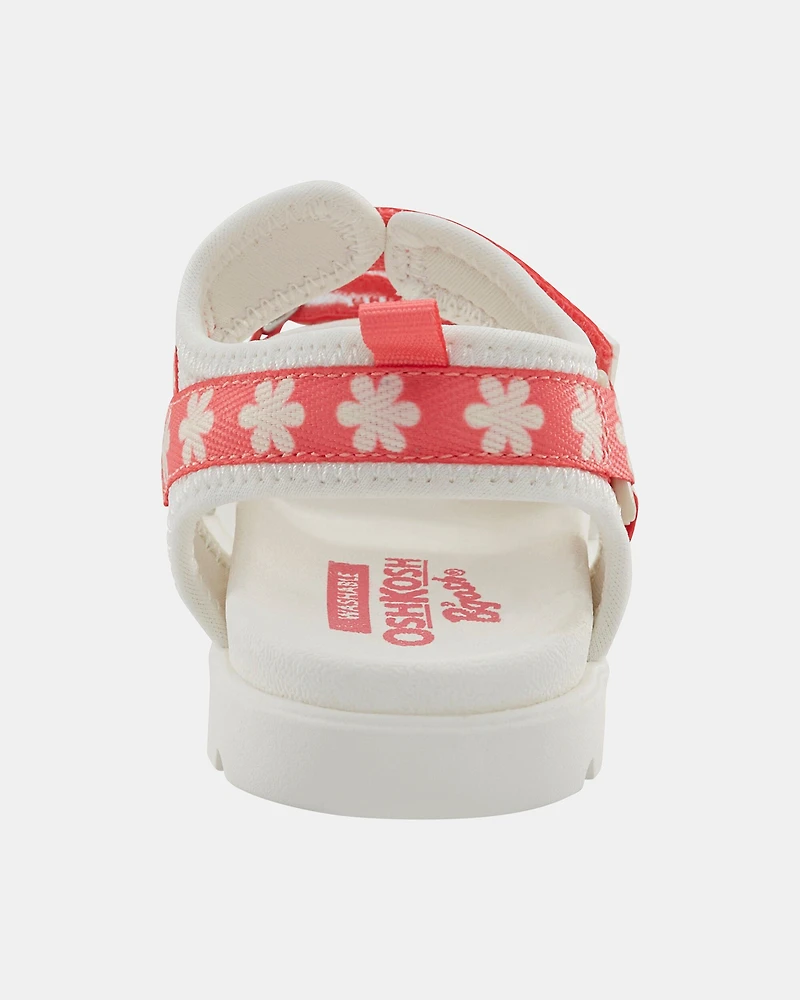 Toddler Girl Casual Floral Meadow Sandals - Orange