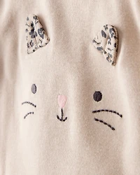 Baby Girl 3-Piece Cheetah Print Long-Sleeve Bodysuit & Pant Set