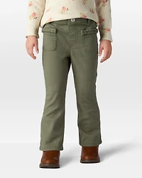 Toddler Girl Cotton Flare Pants - Green