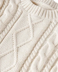 Toddler Organic Cotton Cable Knit Sweater