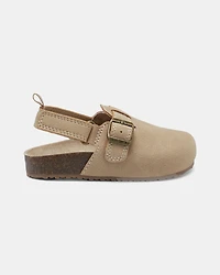 Toddler Casual Slip-On Clogs - Tan