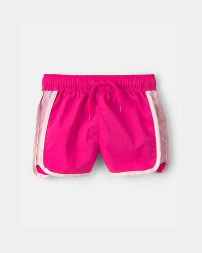 Baby Girl Colorblock Active Shorts - Pink