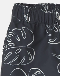 Baby Boy 3-Piece Toucan Rashguard Swimsuit Set - Black/Ivory