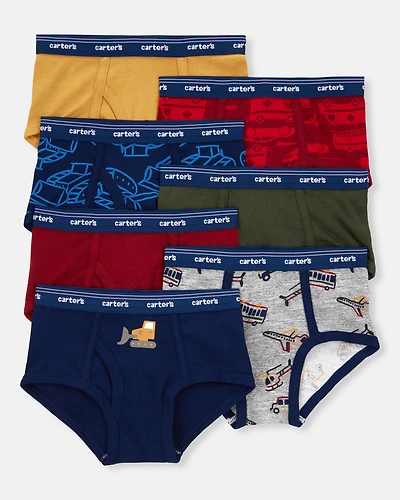 Boys 7-Pack Cotton Briefs Underwear