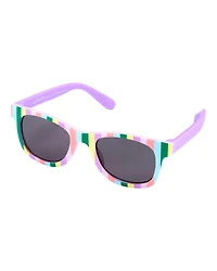Striped Classic Sunglasses - Purple
