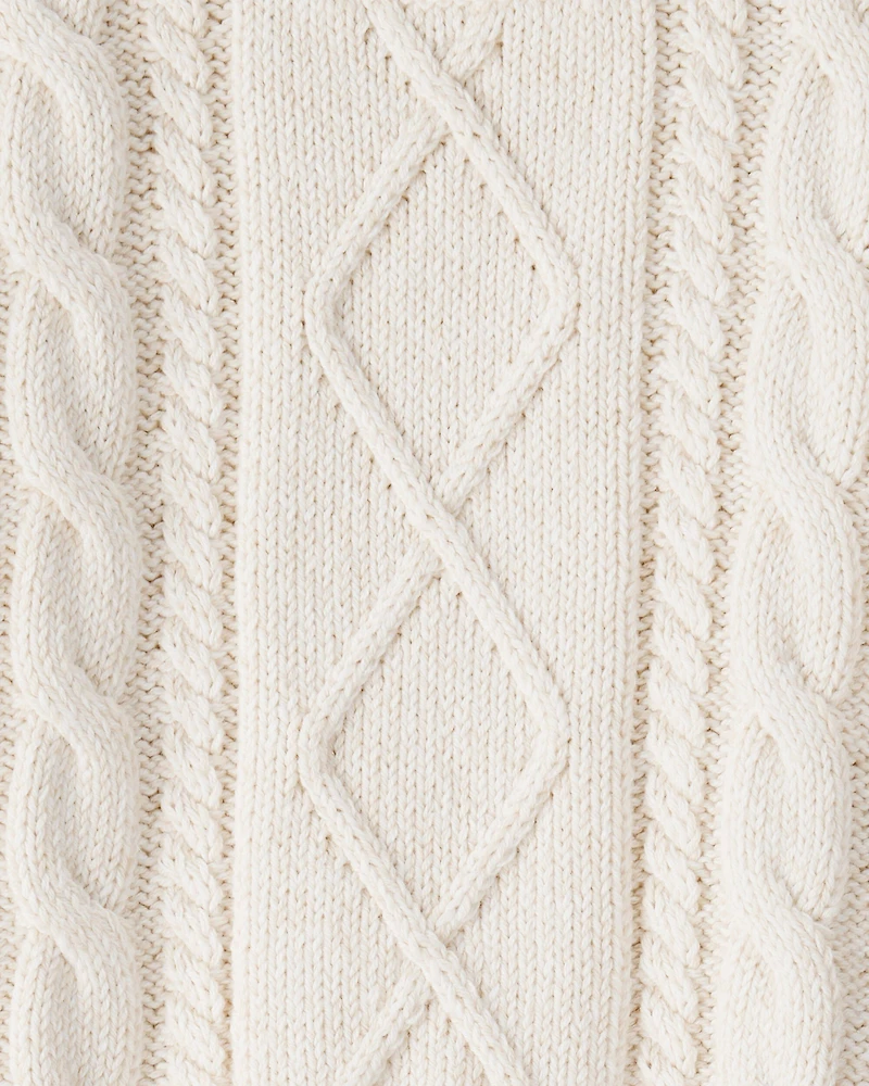 Baby Organic Cotton Cable Knit Sweater