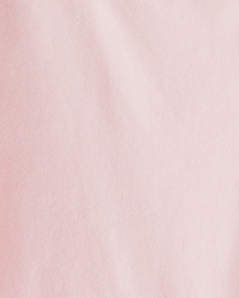 Girls Long-Sleeve Peplum Top - Pink