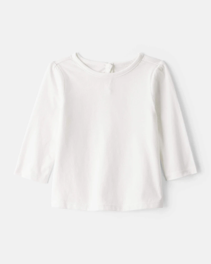 Baby Girl 2-Piece Plaid Long-Sleeve Dress Set