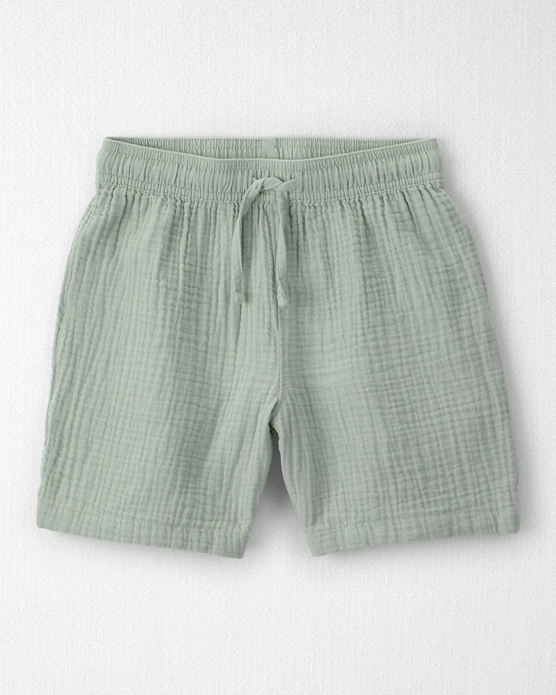 Boys 2-Piece Organic Cotton Gauze Top & Short Set