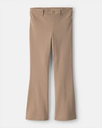 Girls 2-Pack Uniform Ponte Flare Pants - Khaki