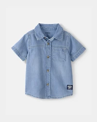 Baby Boy Denim Button-Down Shirt - Blue