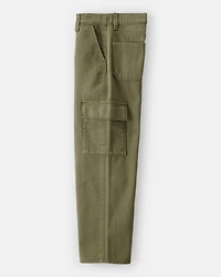 Boys Cotton Fashion Cargo Pants - Green