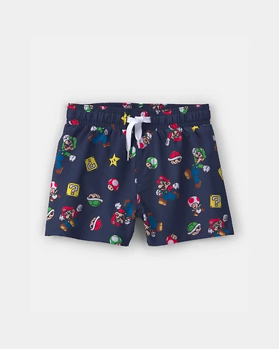 Toddler Boy Nintendo Super Mario Swim Trunks - Navy