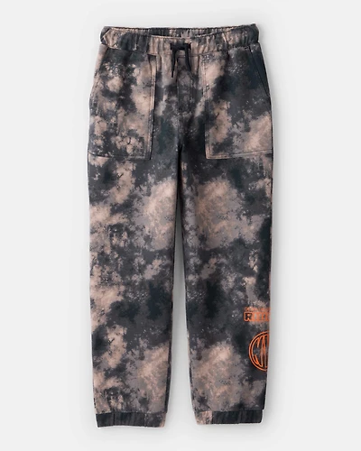 Boys Space Tie Dye Fleece Joggers