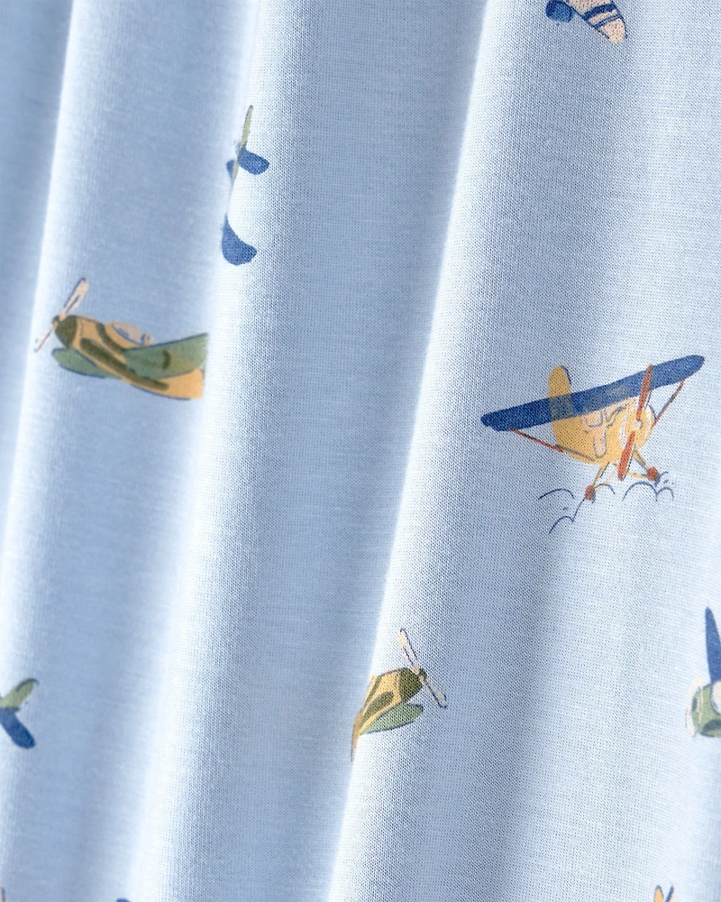 Toddler Boy Plane PurelySoft 2-Piece Pajama Set - Blue