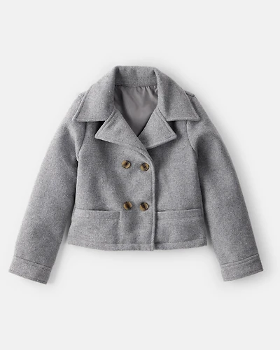 Girls Long-Sleeve Fashion Jacket - Grey