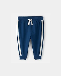 Baby Boy French Terry Pants - Navy Blue