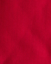 Kid Solid PurelySoft Long-Sleeve Snug Fit 2-Piece Pajamas - Red