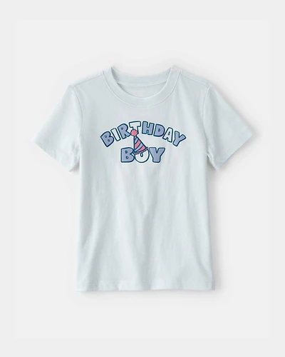 Toddler Boy 'Birthday Boy' Graphic Tee - Blue