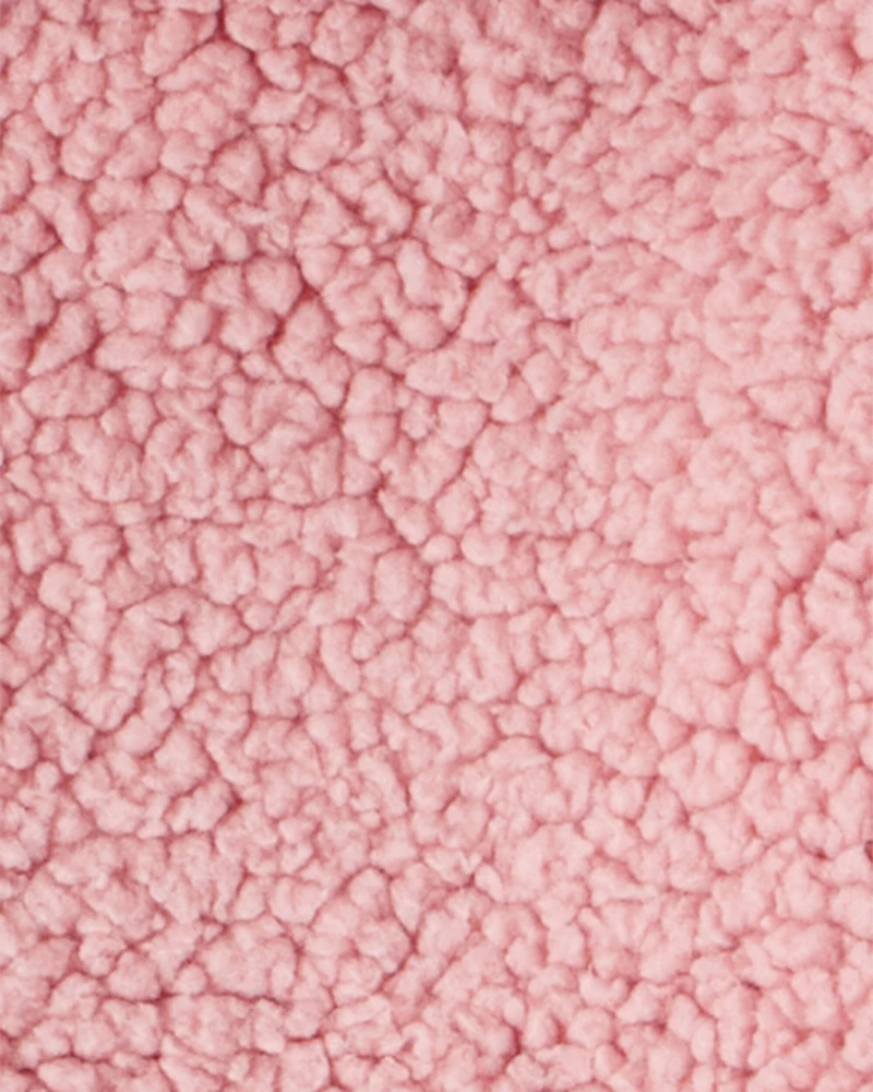 Baby Girl 3-Piece Bear Sherpa Long-Sleeve Bodysuit & Pant Set - Pink