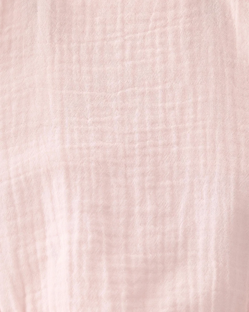 Baby Girl Organic Cotton Gauze Bubble