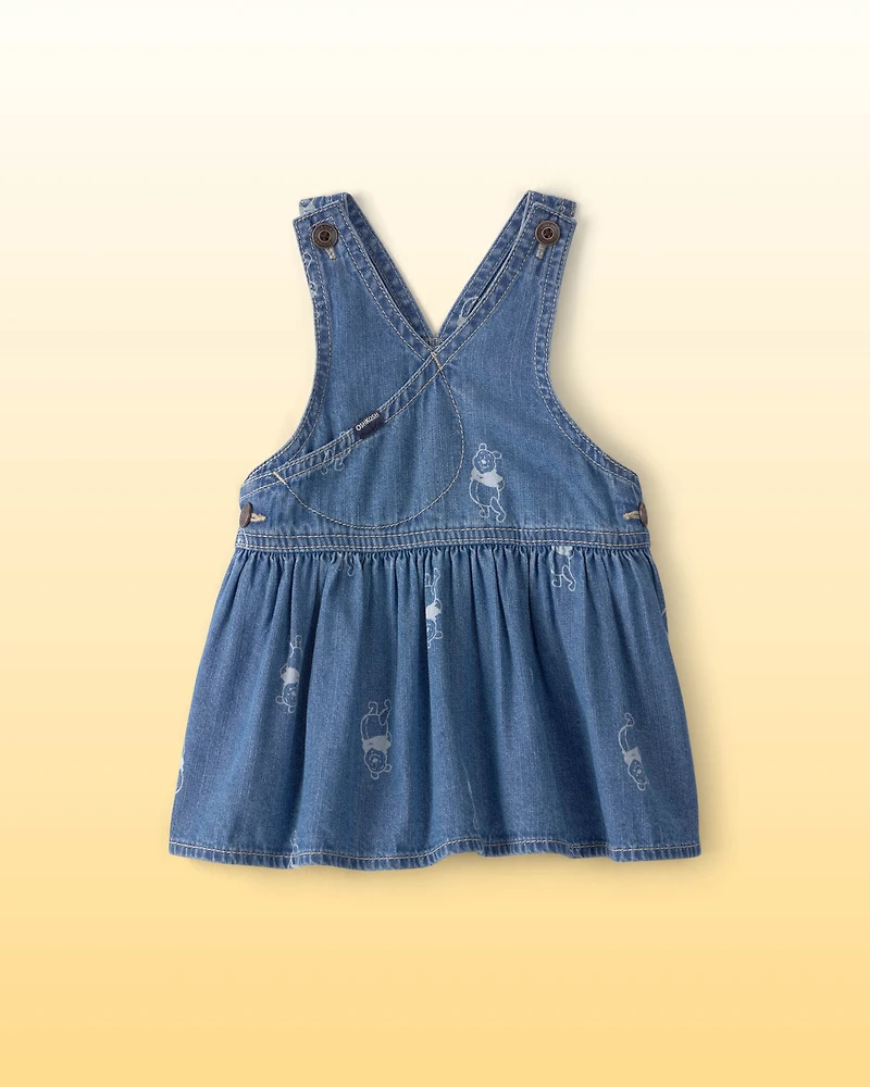 Baby Girl Disney© Winnie the Pooh Denim Wrap Skirtall - Medium Wash