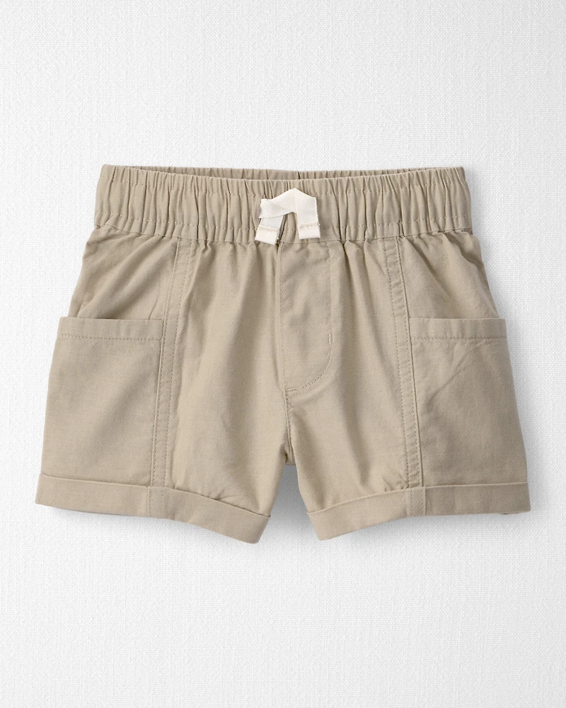 Toddler Boy 2-Piece Top & Short Set Made with Organic Cotton in Red Gingham