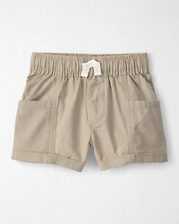 Toddler Boy 2-Piece Top & Short Set Made with Organic Cotton in Red Gingham