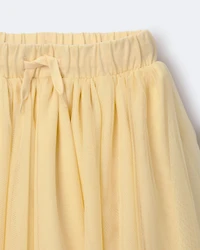Toddler Girl Avenue Twirl™ Midi Skirt with Tulle - Yellow