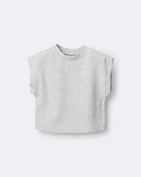 Toddler Girl Dolman-Sleeve Miriam Tee - Heather Grey