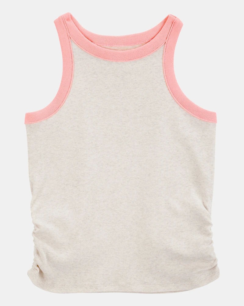 Kid Ribbed Tank Top - Cream