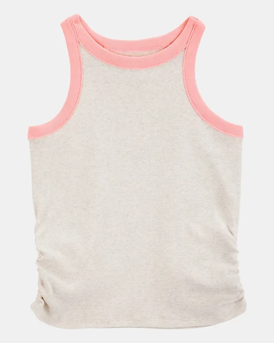 Kid Ribbed Tank Top - Cream