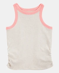 Kid Ribbed Tank Top - Cream