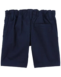 Toddler Boy Stretch Chino Shorts - Navy