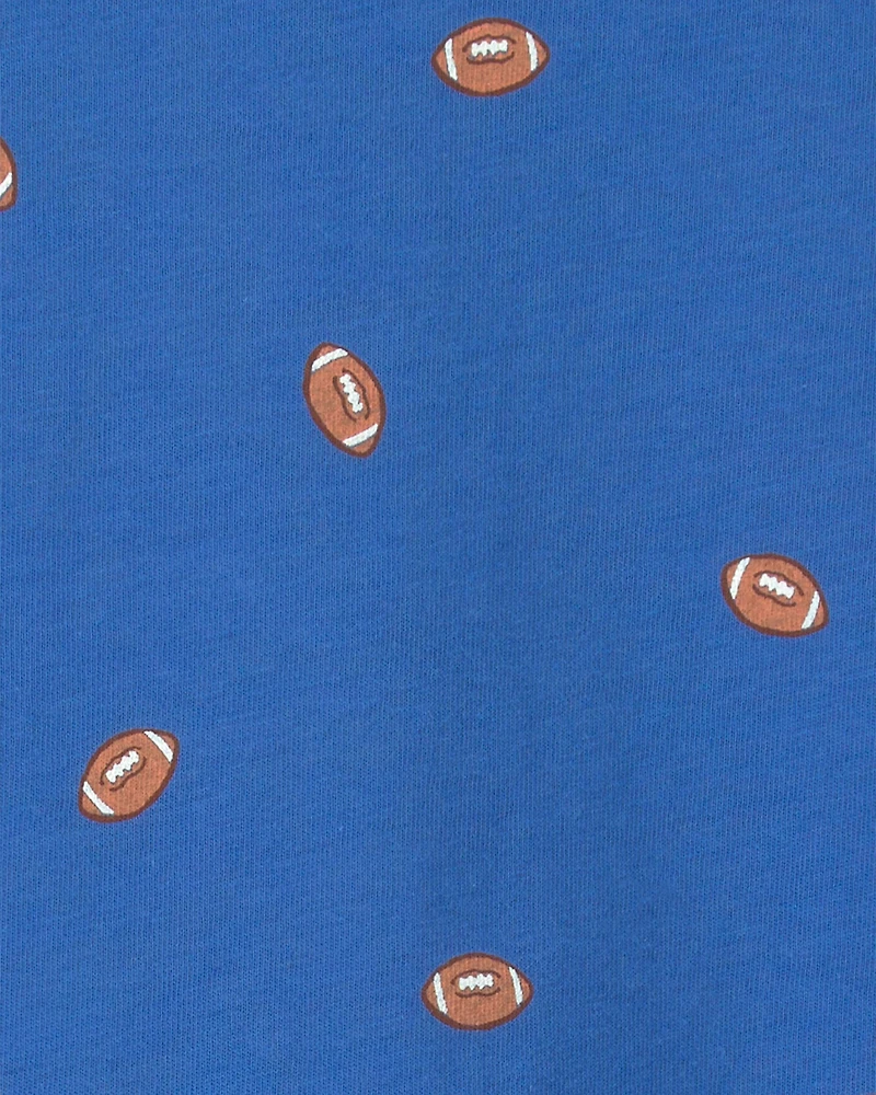 Toddler Boy Football Tee - Blue